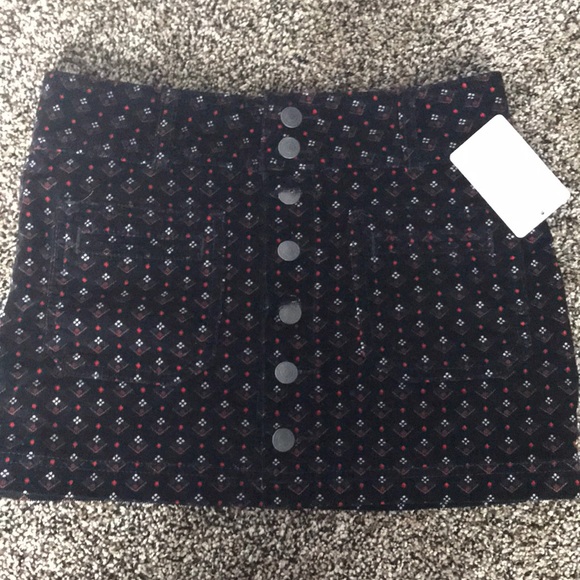 Free People Dresses & Skirts - Free People Patterned Corduroy Skirt, NWT
